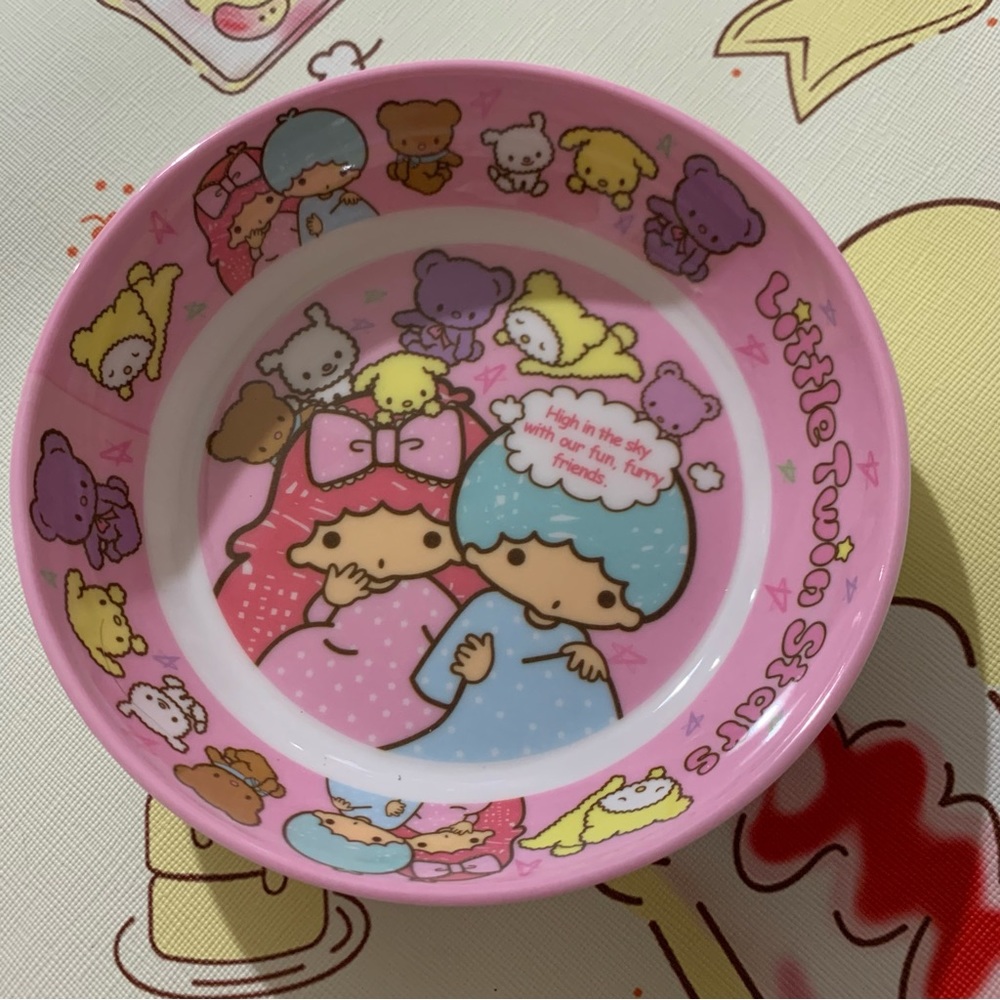 Little Twin Stars Kiki & Lala Sanrio Small Shallow Bowl